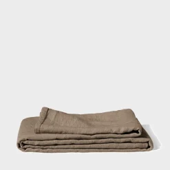 Nappe en lin lavé - Brun Cha Iro
