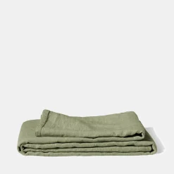 Nappe en lin lavé - Vert Komorebi