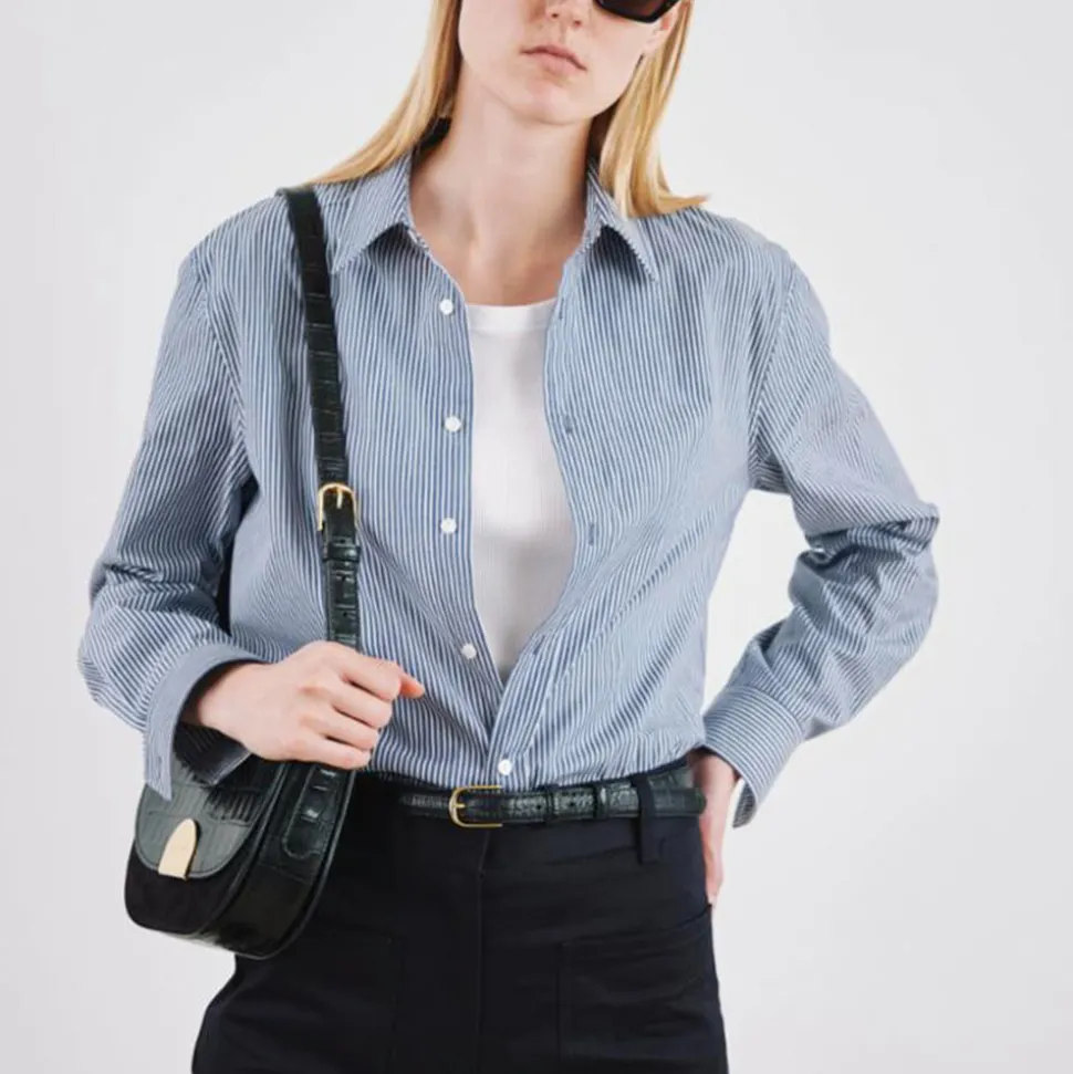 Nili Lotan - Raphael Classic Shirt - Bleu
