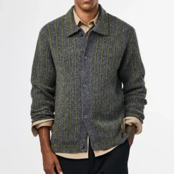 NN. 07 - Cardigan Polo Darren - Medium grey Mel