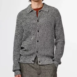 NN. 07 - Cardigan Polo Jacobo - Noir Multi