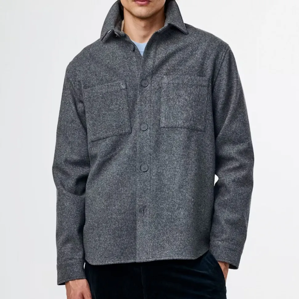 NN. 07 - Surchemise Laine Carter - Medium grey