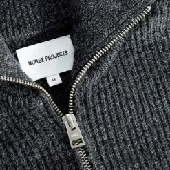 Norse Project - Veste zippée Hagen - Gris