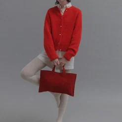 Nothing Written - Cardigan Alpaga - Rouge