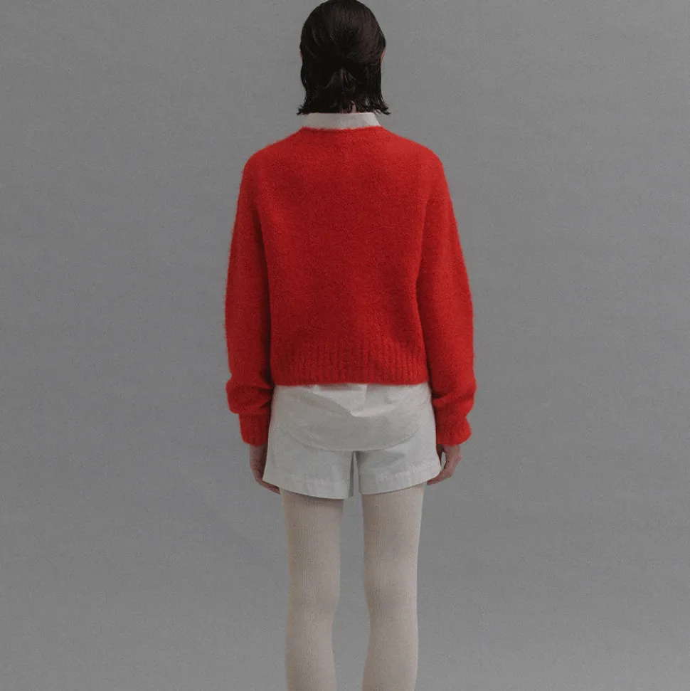 Nothing Written - Cardigan Alpaga - Rouge