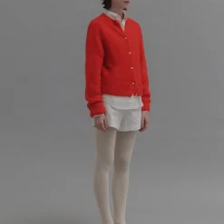 Nothing Written - Cardigan Alpaga - Rouge
