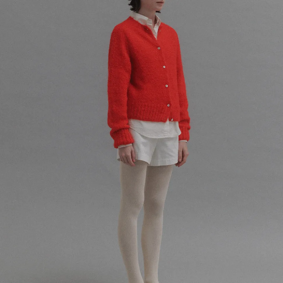 Nothing Written - Cardigan Alpaga - Rouge