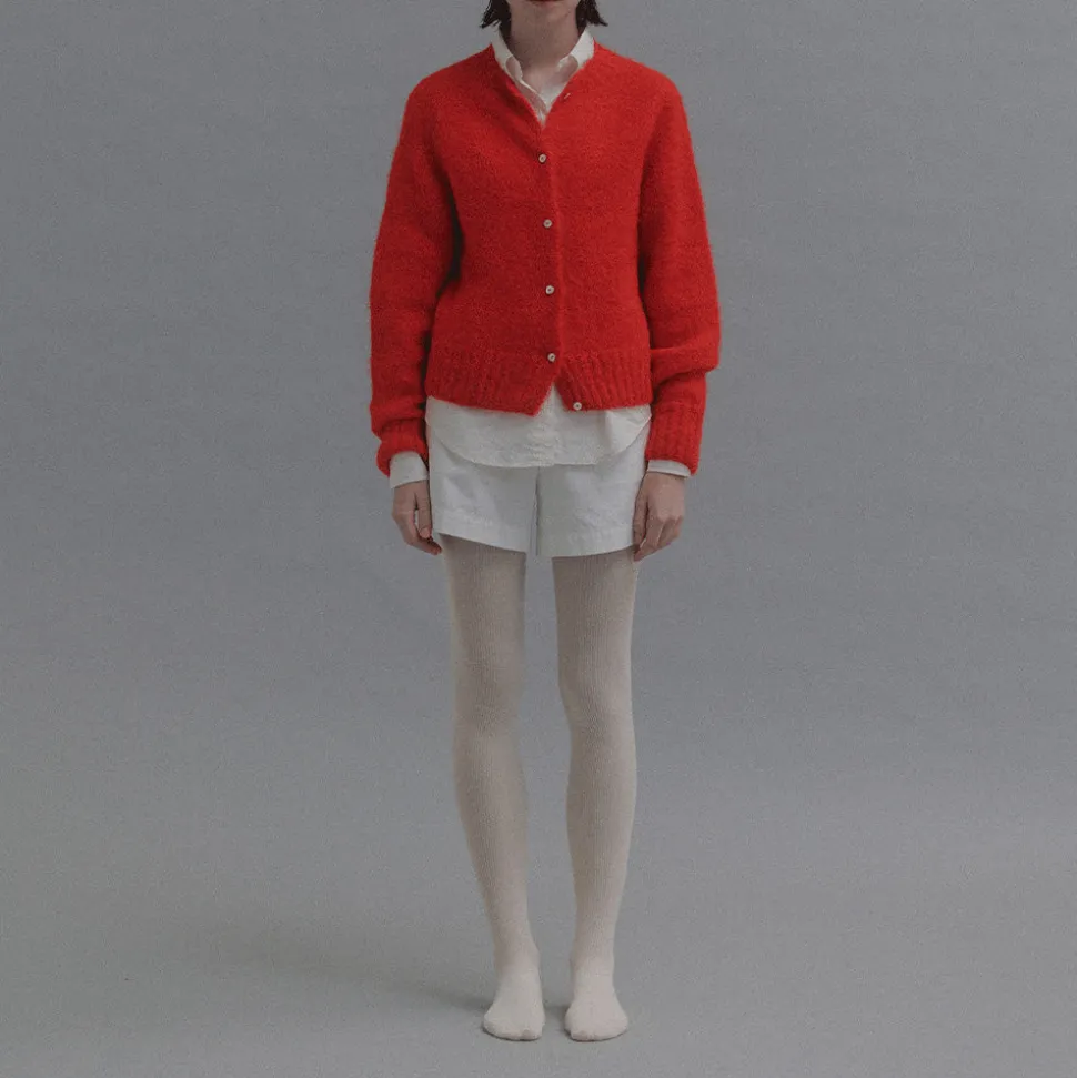 Nothing Written - Cardigan Alpaga - Rouge