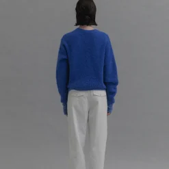 Nothing Written - Cardigan Alpaga - Bleu