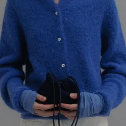 Nothing Written - Cardigan Alpaga - Bleu
