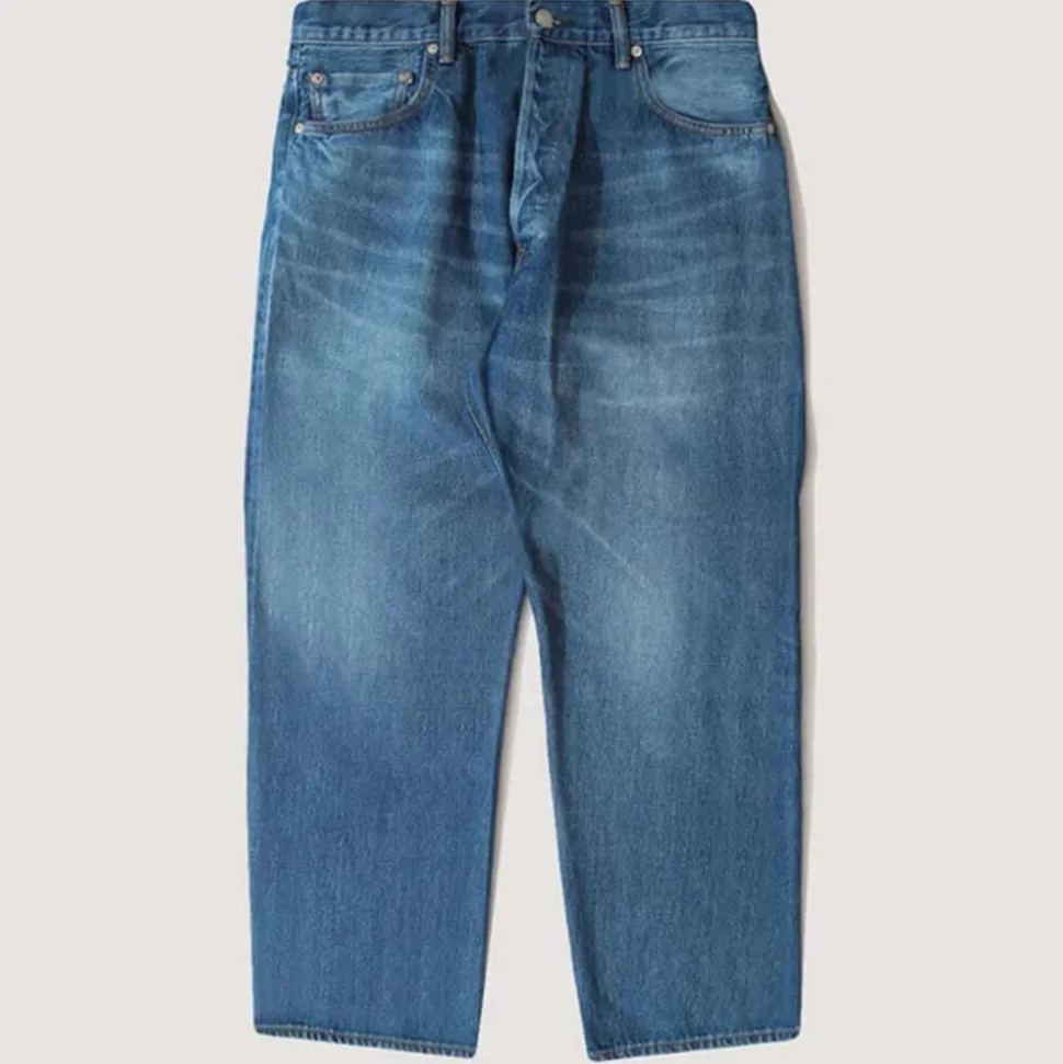 Ordinary Fits - Jeans Loose Ankle Denim Used - Bleu