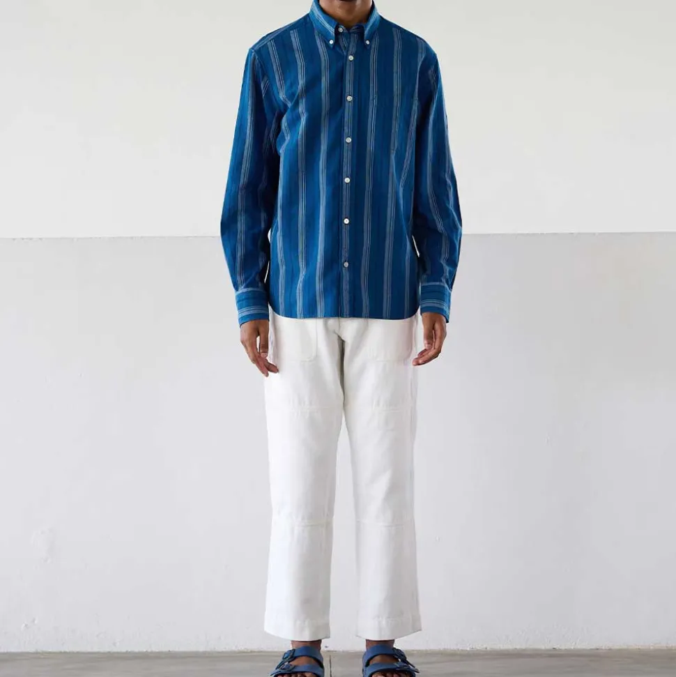 Original Madras Trading Co - Chemise N5 Classic BD Collar LS - Bleu