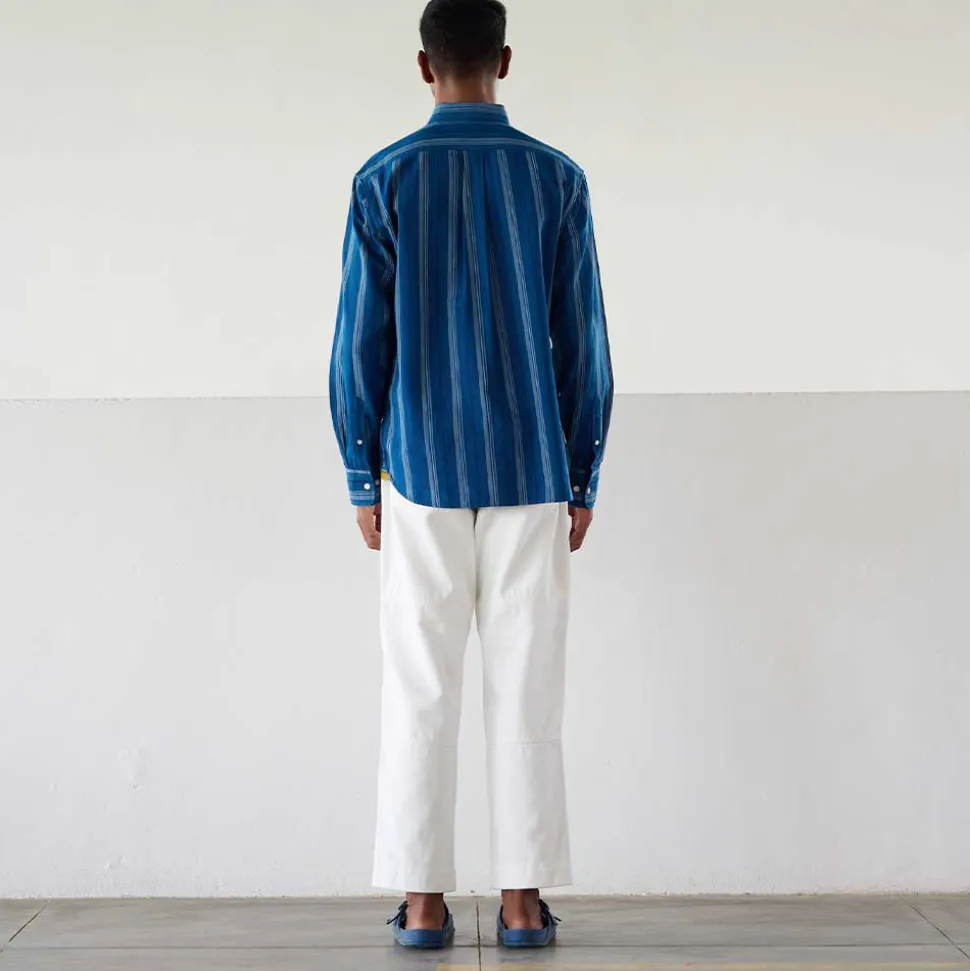 Original Madras Trading Co - Chemise N5 Classic BD Collar LS - Bleu