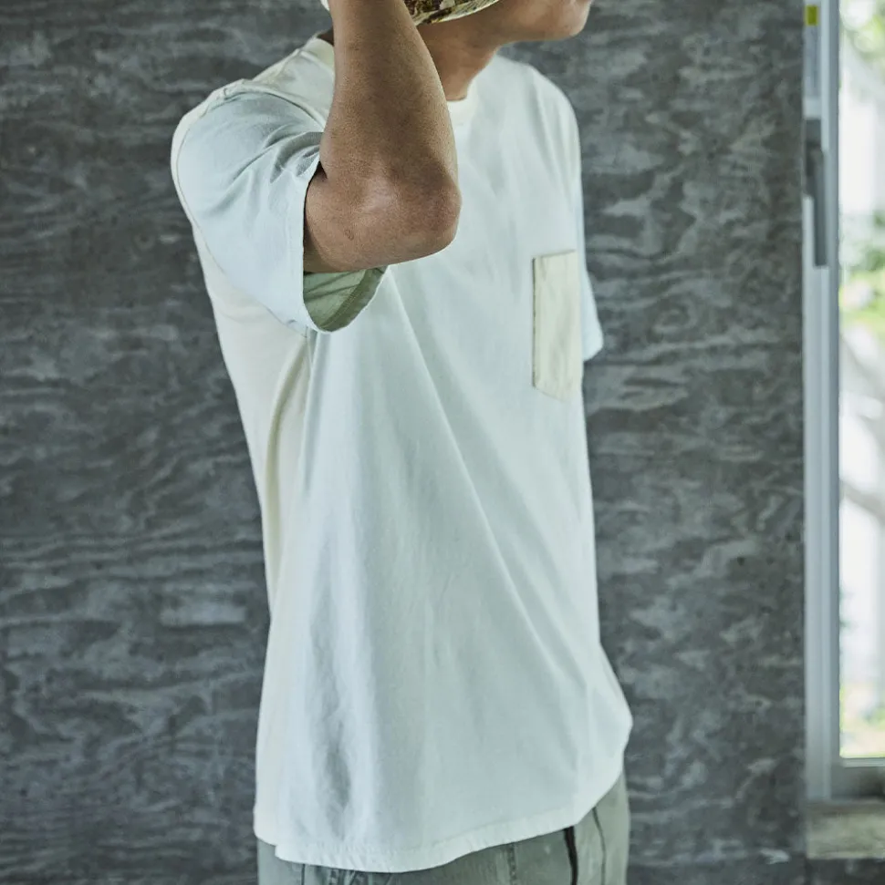 OrSlow - T-shirt 4 Tone Pocket - Vert clair