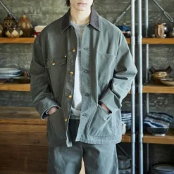 OrSlow - Veste Décontracté Coverall - Vert Militaire