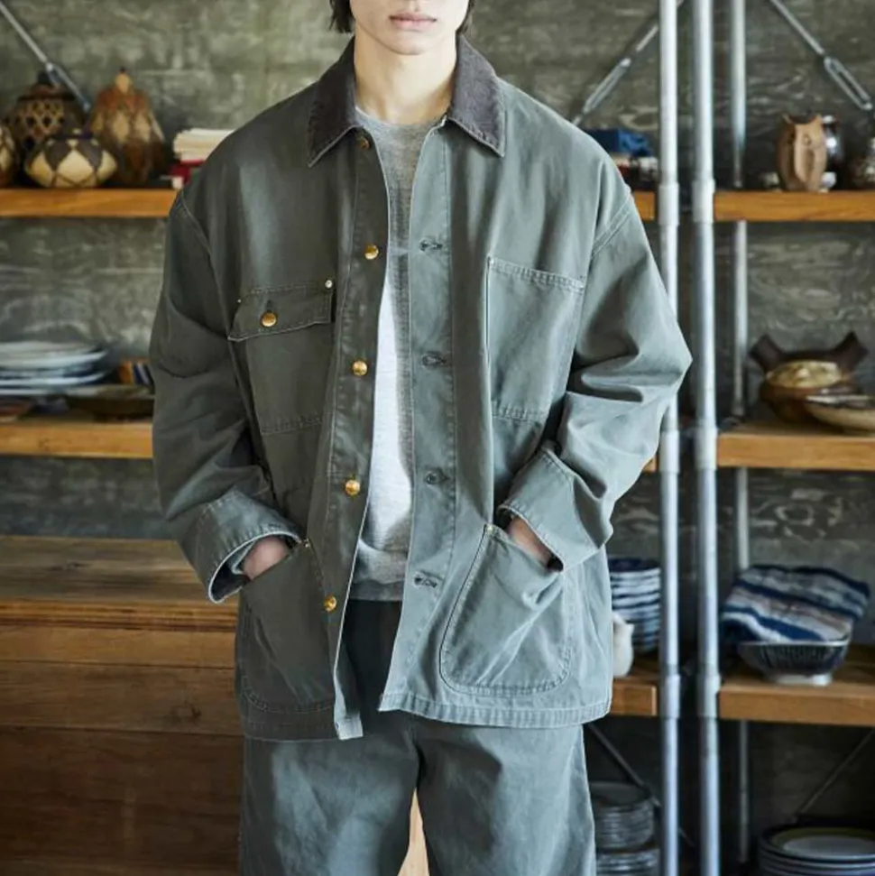 OrSlow - Veste Décontracté Coverall - Vert Militaire