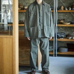 OrSlow - Veste Décontracté Coverall - Vert Militaire