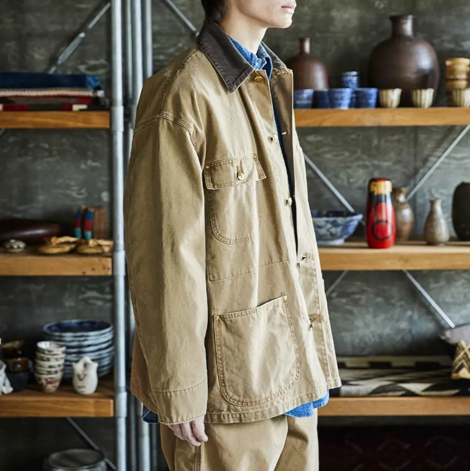 OrSlow - Veste Décontracté Coverall - Marron