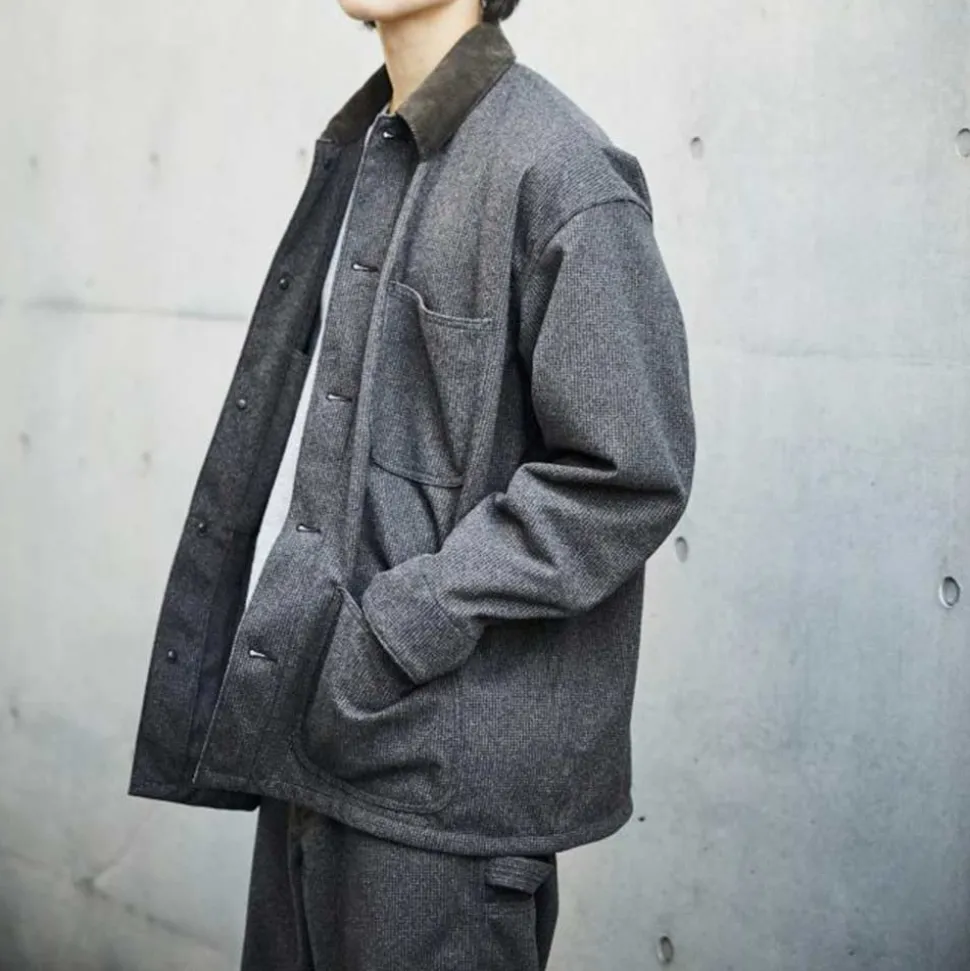 OrSlow - Veste Houndstooth Coverall - Marron