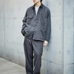 OrSlow - Veste Houndstooth Coverall - Marron