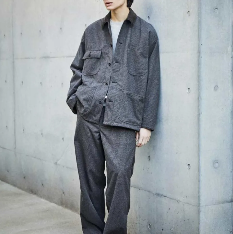 OrSlow - Veste Houndstooth Coverall - Marron