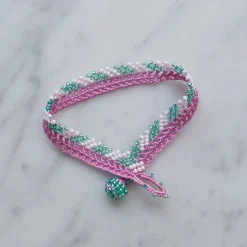 Ottomania - Bracelet crochet Stripes - Rose