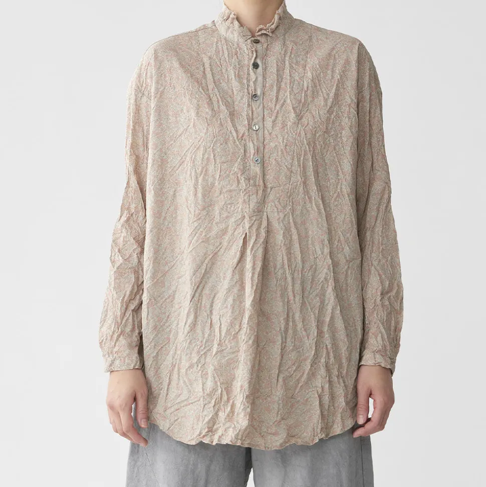 Pas de Calais - Chemise Imprimée Fleurie - Beige
