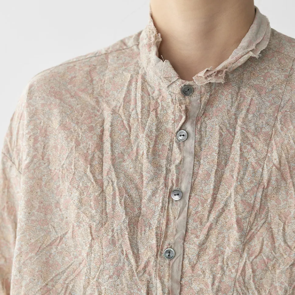 Pas de Calais - Chemise Imprimée Fleurie - Beige