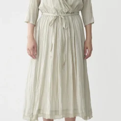 Pas de Calais - Robe ceinturée - Vert Pale