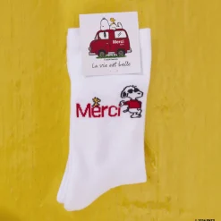 Peanuts x Merci - Chaussettes - Blanc