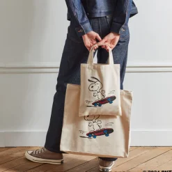 Peanuts x Merci - Tote bag en coton Skate - Ecru