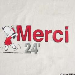 Peanuts x Merci - T-Shirt Enfant Merci 24' - Ecru