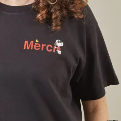 Peanuts x Merci - T-Shirt Merci - Noir