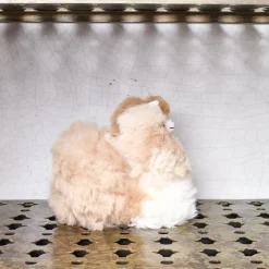 Peluche Lama en alpaga - Noisette