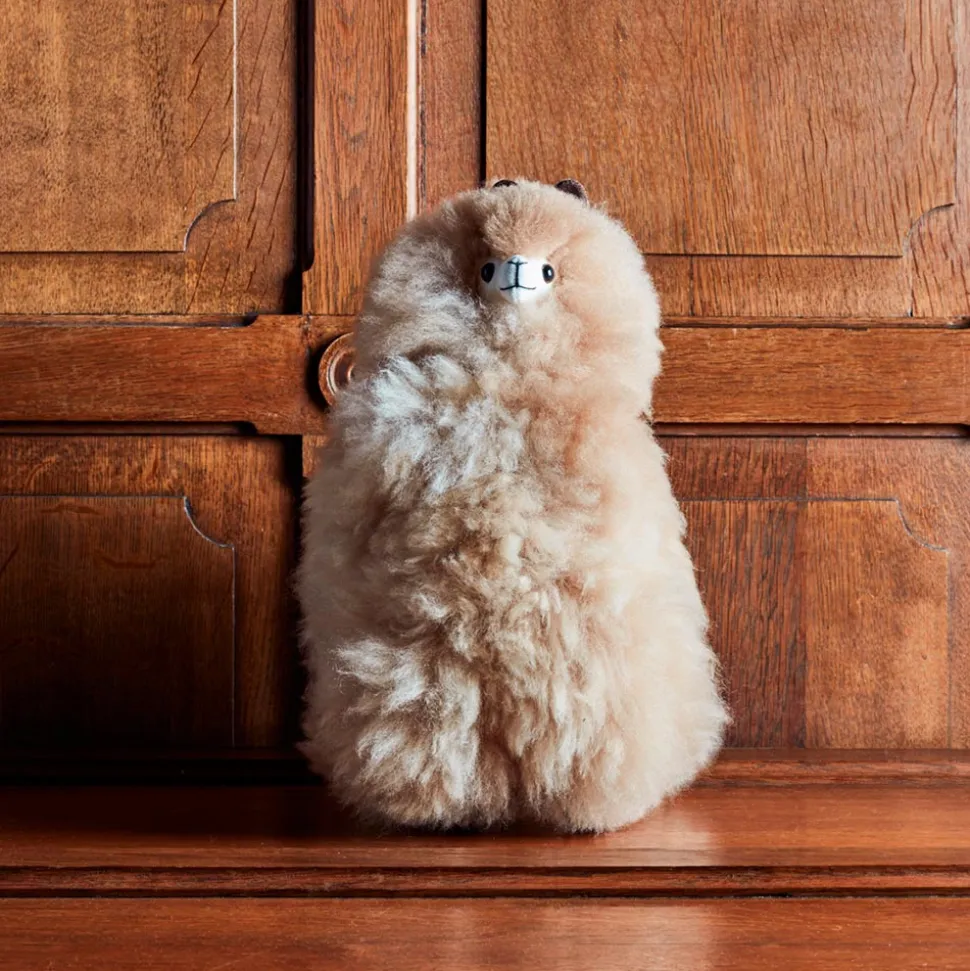 Peluche Lama en alpaga - Sandstone