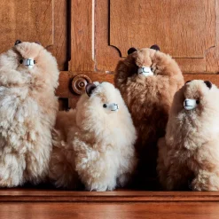 Peluche Lama en alpaga - Sandstone