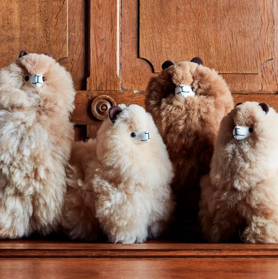 Peluche Lama en alpaga - Sandstone