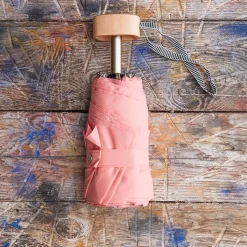 Petit parapluie bois - Rose