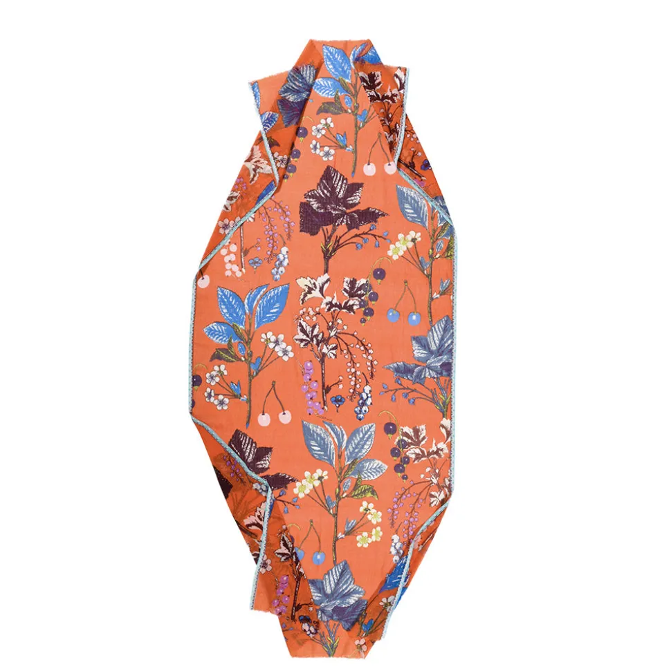 ÉPICE - Écharpe imprimé floral - Orange