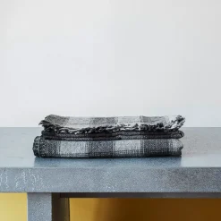 Plaid à carreaux - Gris - Moismont