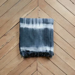 Plaid à franges en lin Jack
