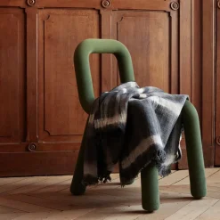 Plaid à franges en lin Jack