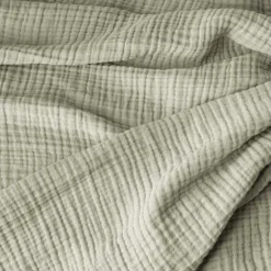 Plaid en gaze de coton - Vert 77 Rue de Varenne