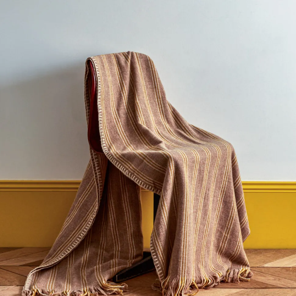 Plaid en laine Castor - Chamois