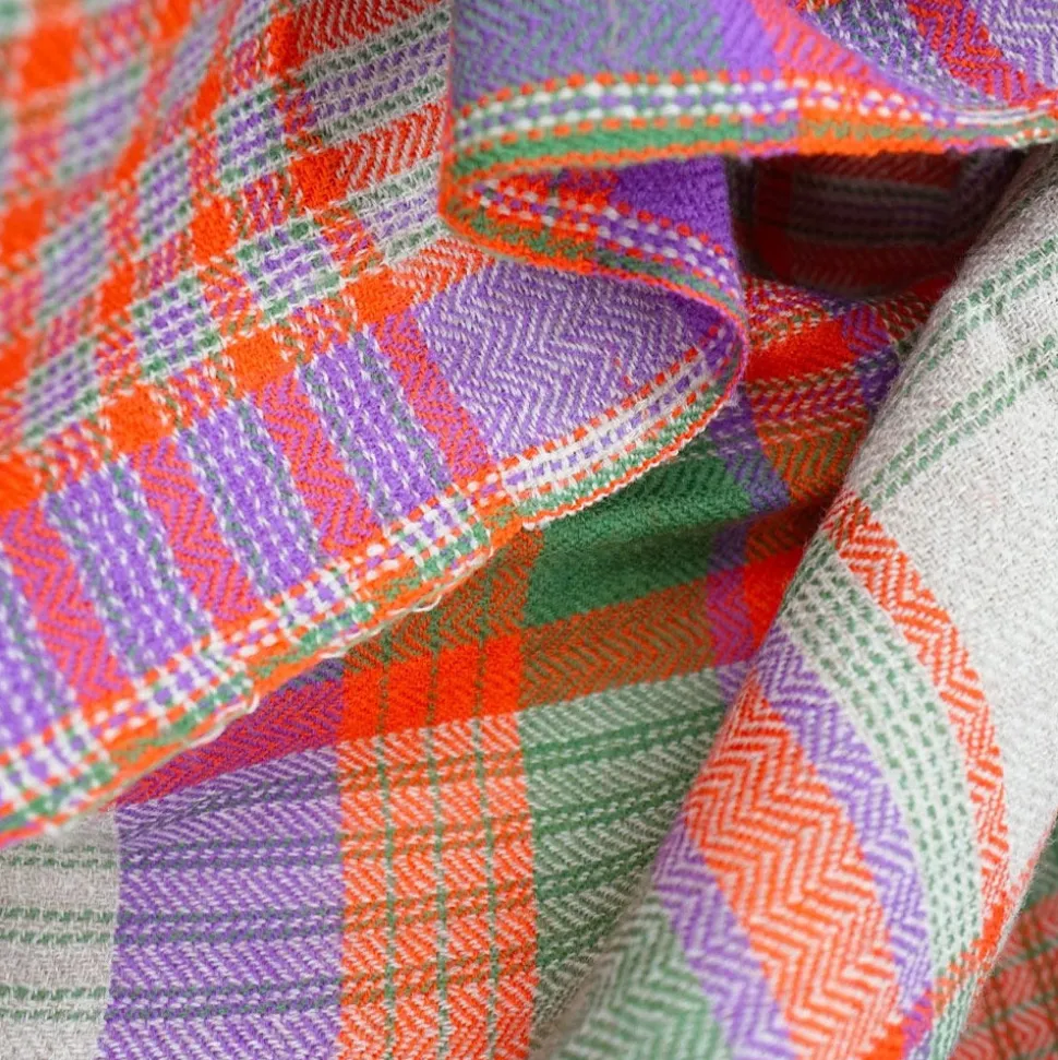 Plaid en laine n°81 - Green Tea - Moismont