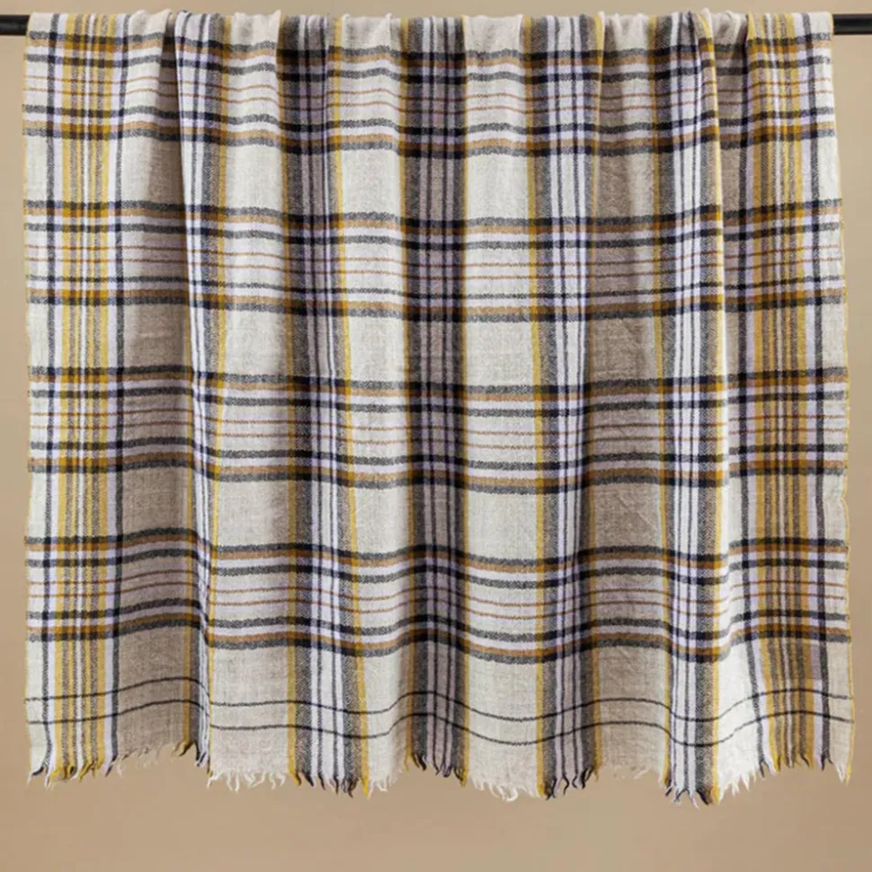 Plaid en laine n°78 - Natural - Moismont