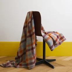 Plaid en laine n°77 - Terracotta - Moismont