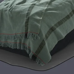 Plaid en lin lavé - Étang