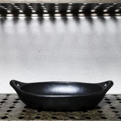 Plat ovale Chamba - Noir