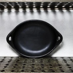 Plat ovale Chamba - Noir